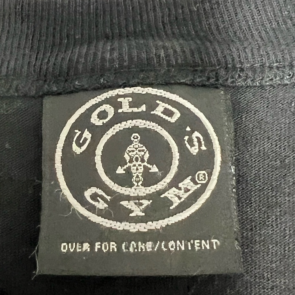 Vintage 90’s Deadstock Golds Gym Muscle Shirt Mens XL Black Sleeveless Totowa NJ - Picture 3 of 6